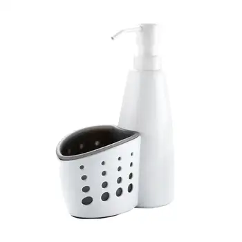 

Dispenser Pump Bottle Body Wash Liquid Soap Shampoo Pump Bottle Dispenser with Storage Basket for Restaurant