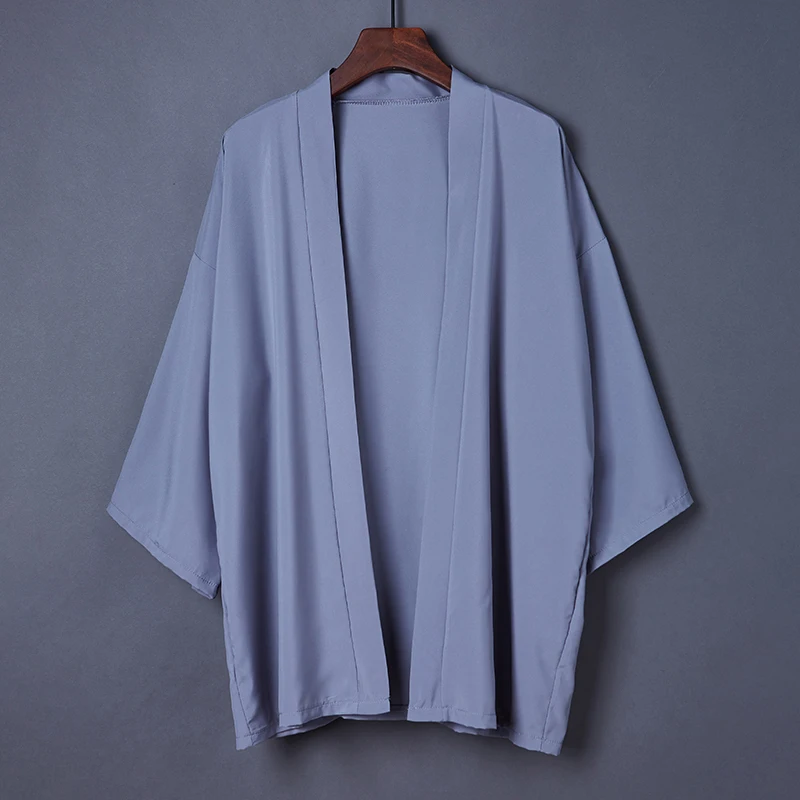 Japanese Kimono Cardigan, Spring Summer Plain Color for Woman Man