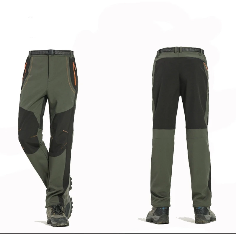 MSSNNG, 5XL, мужские теплые зимние брюки, мужские брюки-карго с флисовой подкладкой, мужские водонепроницаемые брюки, мужские Стрейчевые повседневные рабочие брюки