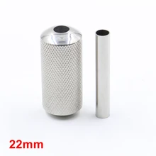 22 мм ручки из нержавеющей стали Нескользящие из нержавеющей стали с задней сталью татуировки ручка трубки машины поставки и боди-арт