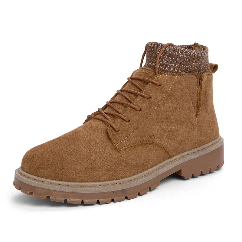 

men boots Autumn and winter brand boot China hiking shoes men High quality boot men's Martin boots British shoes male