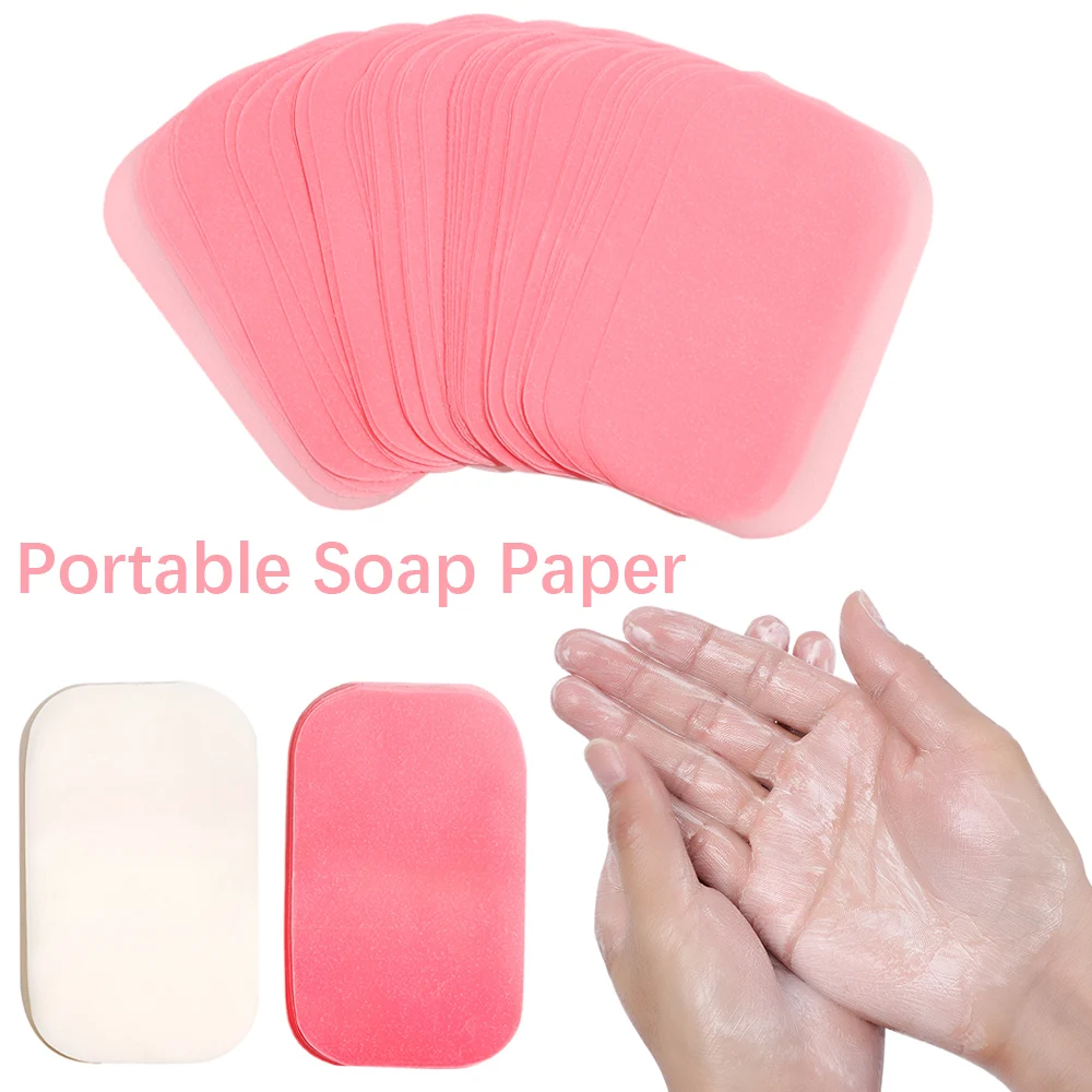 Boxe-Soap Soap-Paper Disposable Outdoor Scented-Slice-Sheets Hand-Bath Washing Travel