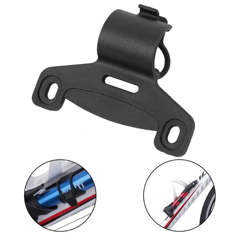 Mount Bracket Double Mouth Portable Bike Easy Install Cycling Bicycle Pump Holder Retaining Inflator Frame Nylon Fixing Clip | Спорт и