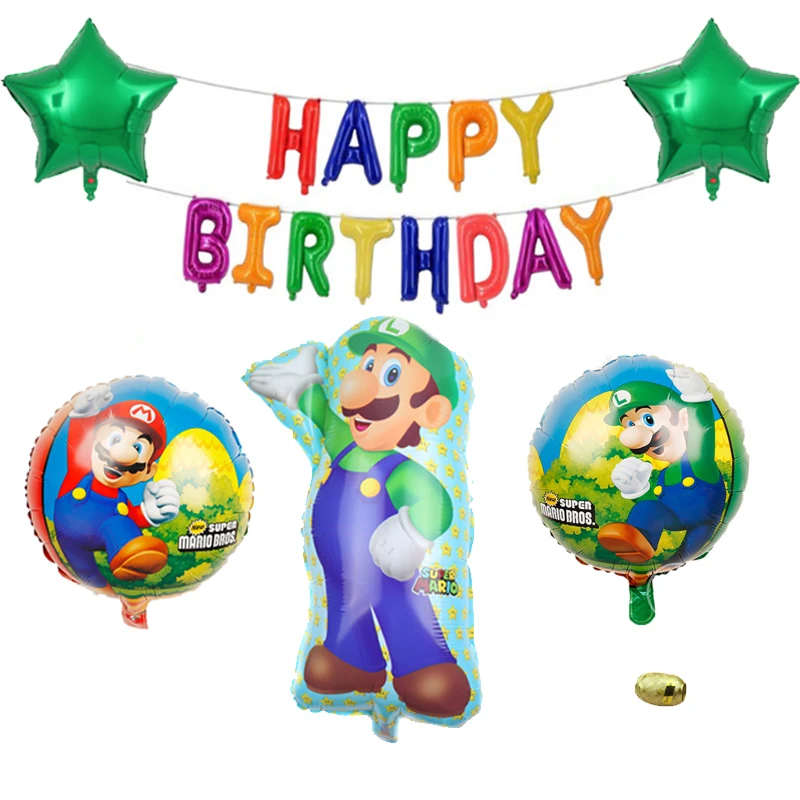 Super Mario Ballons Super Heros Fabricant Jeu Ballons Joyeux Anniversaire Bebe Douche Fete Decoration Enfants Jouets Ballon Globos Aliexpress