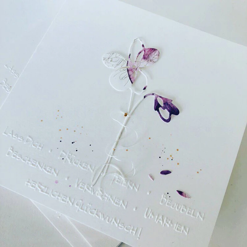 새로운 도착 금속 식물 분기 절단 다이 2021 DIY 스크랩북 앨범 종이 카드 장식 공예 꽃 장미 스텐실