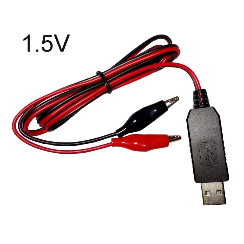 AA AAA usb-кабель с разъемом для аккумуляторов 5 В до 1,5 В/3 в/4,5 в понижающий кабель для часов и игрушек