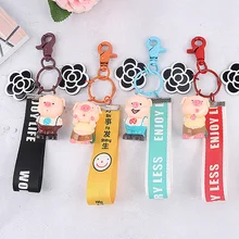 Мультяшная кнопка для ключей, милая копилка, брелок для ключей, брелок для ключей, подарок для пары, стиль, сумка, подвеска