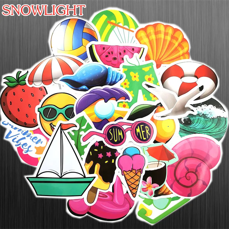 10/30/50 pcs/pack Outdoor Adventure Summer Surf Beach Stickers For Car Styling Motorcycle Phone Laptop Travel Luggage Sticker