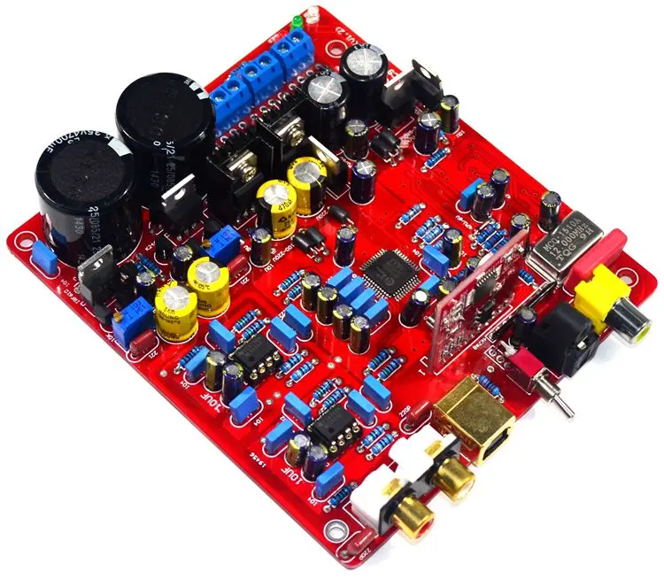 AK4399 WM8805 PCM2706 NE5534 Fever level DAC decoder board Support 32BIT 192K Fiber coaxial USB input