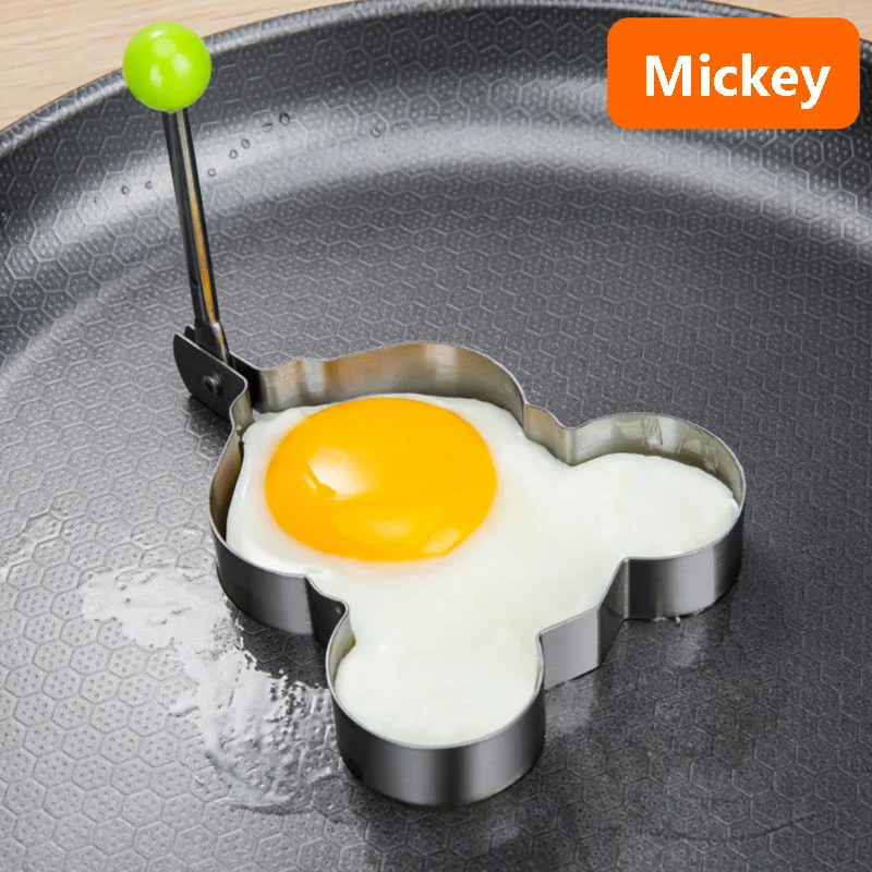 Креативная форма для жареного яйца, котел, омлет, инструменты, омлет, блинная форма, оборудование из нержавеющей стали, омлет, кухонный гаджет - Цвет: Mickey