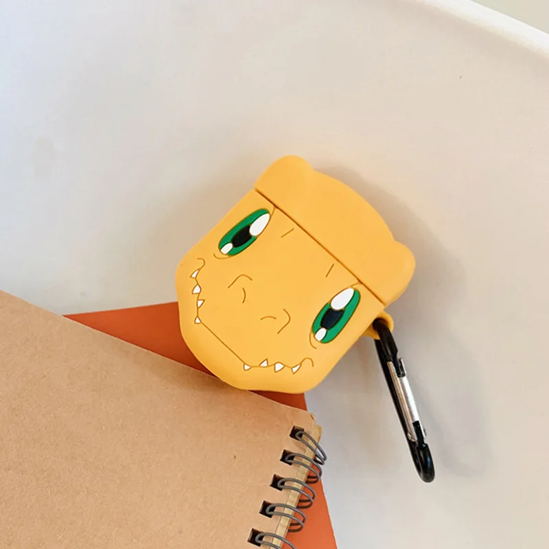 8 Чехол для AirPods Apple, 3D мультяшный чехол для наушников Digivice Adventure для Airpods 1 2, силиконовый чехол, защитный чехол - Цвет: 8