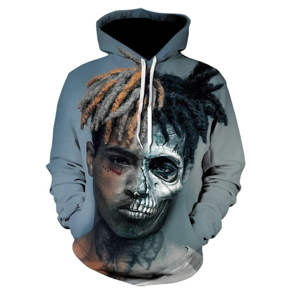 2019 Новое поступление XXXTentacion печать 3D Толстовка мужская хип хоп рэп Oxxxymiron