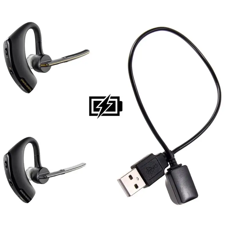 Зарядный USB кабель ALLOYSEED черный адаптер для быстрой зарядки Bluetooth гарнитуры Plantronics