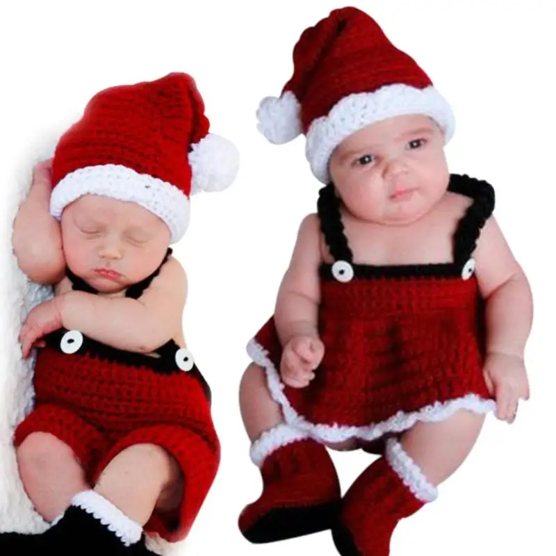 Детские Рождественские шапки; красивый удобный и мягкий комплект одежды; вязаные штаны/юбка; обувь для фотосессии; Популярная Корейская одежда