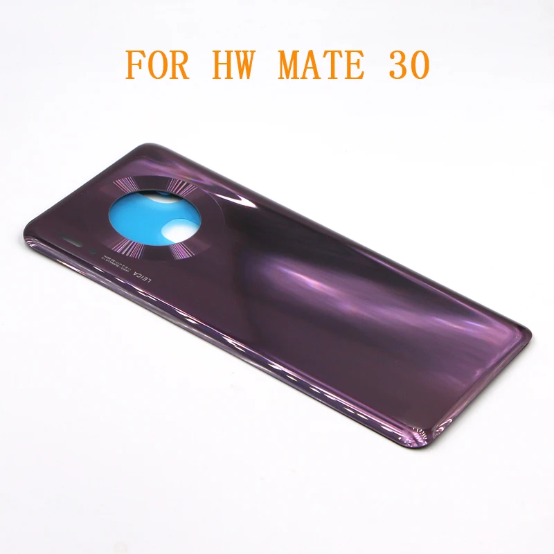 Для huawei mate 30 mate 30 Задняя стеклянная крышка батареи задняя дверь корпус чехол для huawei mate 30 крышка батареи - Цвет: Dark Purple