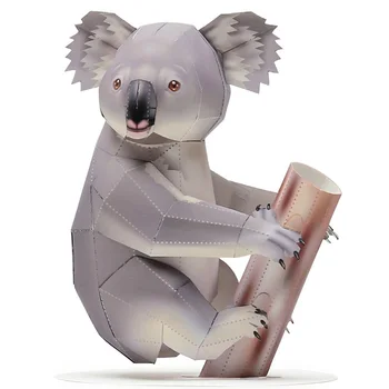 

Australia Koala Folding Cutting Mini Cute 3D Paper Model Papercraft Animal Figure DIY Kids Adult Handmade Craft Toys QD-236