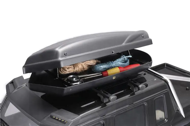 Valise de toit RC avec rails ABS/métal pour Traxxas Trx4 Trx6 Scx10 III