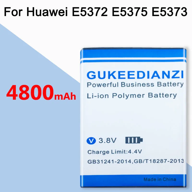 GUKEEDIANZI батарея мобильного телефона для huawei мобильный маршрутизатор 4G Wifi E5372 E5375 E5373 EC5377 E5330 E5336 4800mAh HB5F2H батареи