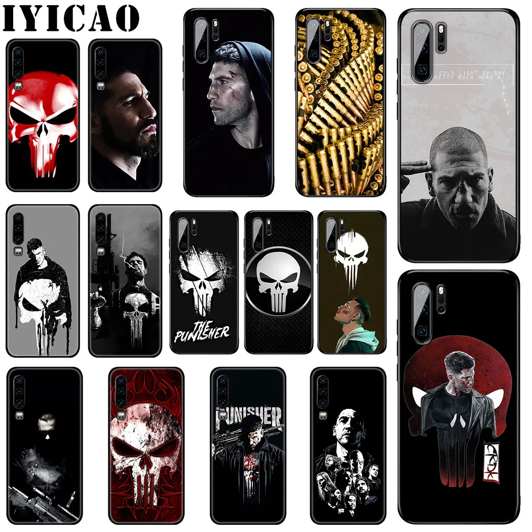 IYICAO The Punisher Frank Castle Soft Silicone Case for Huawei P Smart Z Plus 2019 P30 P20 P10 Lite Pro Phone |