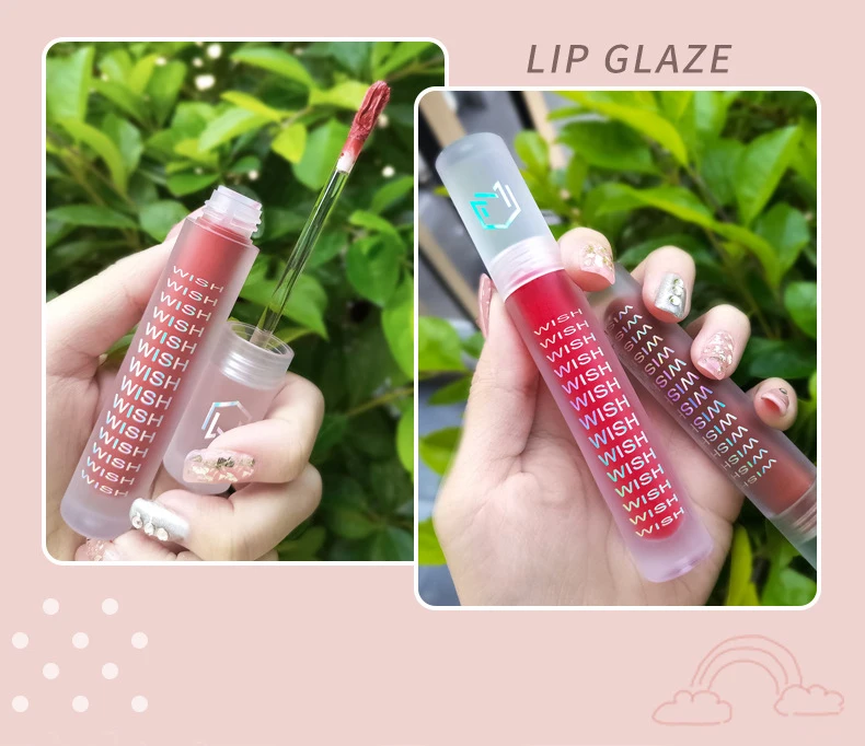 Small Popsicle Lip Glaze Matte Fog Surface Lasting Waterproof Not Easy To Fade Lip Gloss Rich Color Lipstick Lip Makeup TSLM1