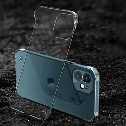 Ultra-Thin Transparent Borderless Anti-Drop Protective Hard Shell Case for 7 8 or SE2 SE3 (Clear)