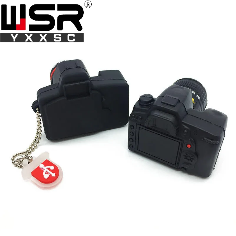 Милый мультфильм SLR камера usb2.0 флэш-накопитель 32 Гб 64 Гб 128 ГБ высокоскоростной водонепроницаемый usb память 4 ГБ 8 ГБ 16 ГБ лучший компьютер подарок