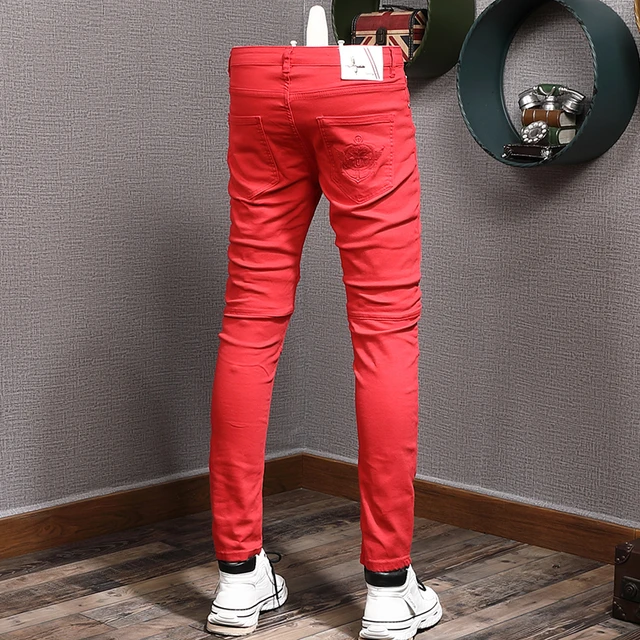 Men's Casual Thin Straight Slim Fit Jeans