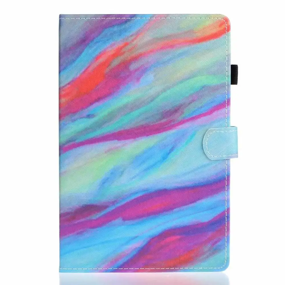 Чехол из искусственной кожи для Samsung Galaxy Tab S6 10,5 SM-T860 SM-T865 T860 10," чехол Funda планшет Модный чехол с подставкой - Цвет: E