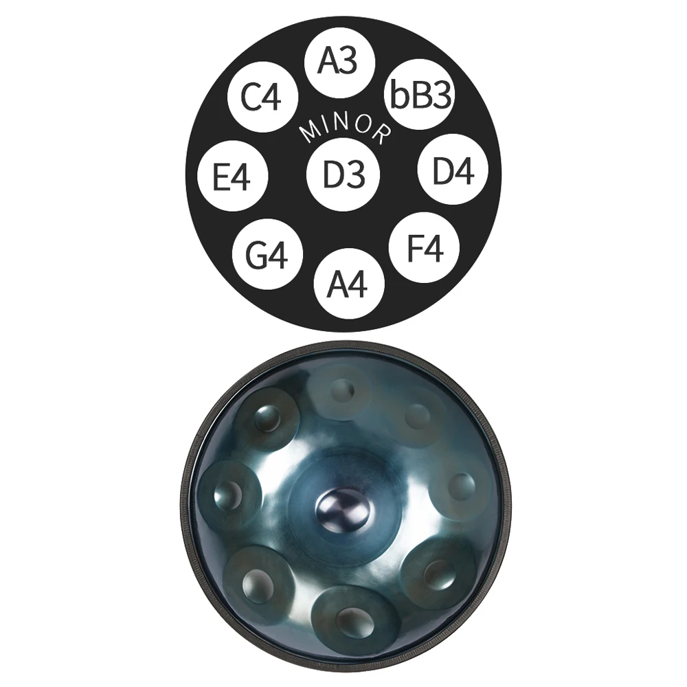 

Karaok Handgemachte Performance drum Sound Healing Handpan Musikinstrument Geschenk mit Drum Bag