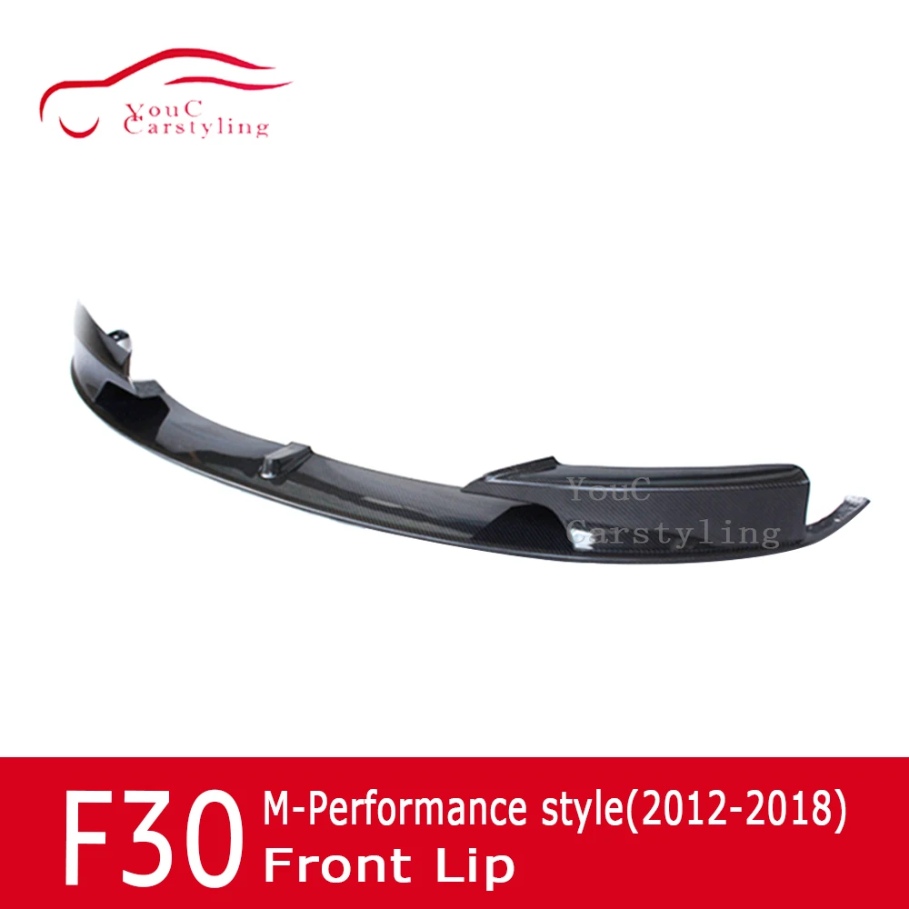 Передняя губа F30 из углеродного волокна M performance Style бампер для BMW 3 серии 2012 Подарок