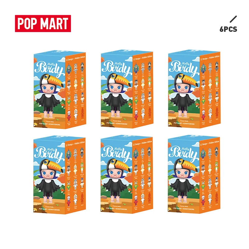 POPMART 6 шт. распродажа Акция Молли Берди экшн-фигурка подарок на день рождения