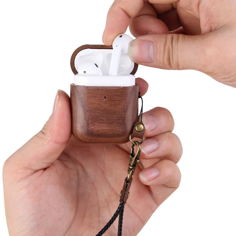 Wooden Headphone Protective Sleeve for Protective Case Cover Bluetooth Headset Drop Protection Sleeve
