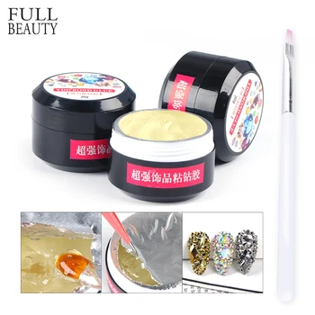 

20ml Transparent Strong Nail Glue Gel Sticky Adhesive for Gems Diamond on False Nails Tips Gel Nail Polish Rhinestone CH1603-1