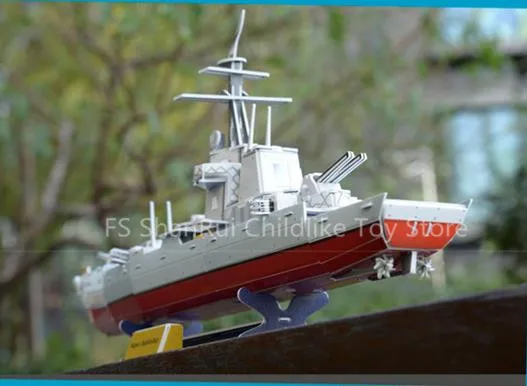 Горячая Распродажа бумажная 3d модель игрушки Пазлы для детей Обучающие модели кораблей