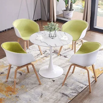 

Household High Quality Dining Chair Small Apartment Simple Computer Lounge Chair Nordic Office Chair Meeting To Discuss Chairs