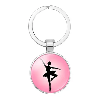 

Ballet Art Pendant Dance Keychain Ballet Shoes Slippers Dancer Keychain Jewelry Steampunk Women Fashion Charm