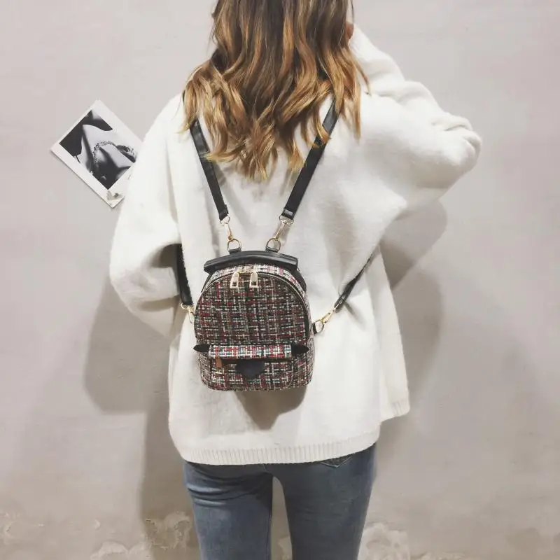 

Super Fire Bag Women's 2019 New Style Pure Season Mini Backpack Fairy Backpack Versatile Portable Shoulder Bag