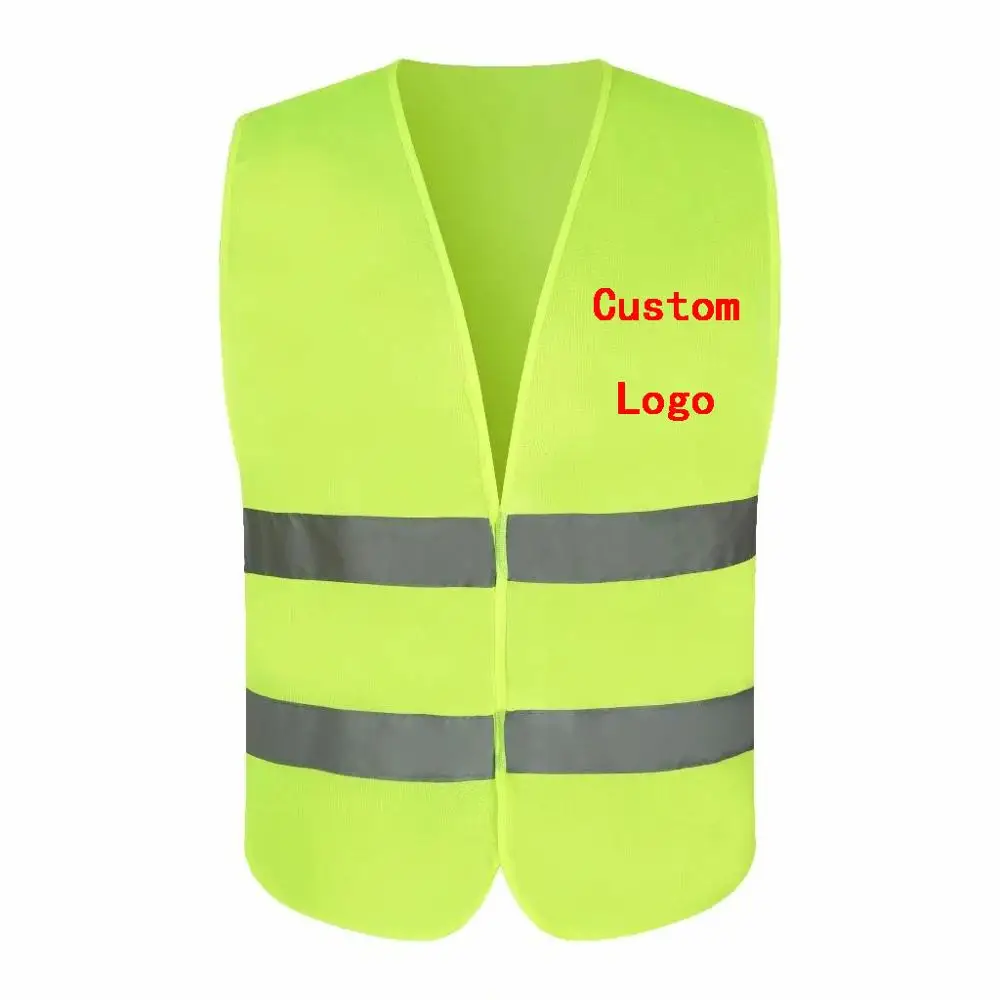 

1PCS Free Custom Design Nets Vests Print Logo Men Woman High Visibility Safety Vest Traffic Sanitation Workwear Uniform