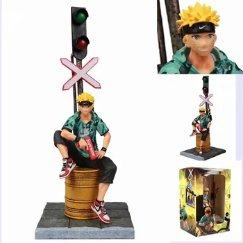 

Anime NARUTO Uzumaki Naruto Fashion Suit Sitting Ver. PVC Action Figure Collection Model Doll Dropshipping Uchiha Sasuke Toys