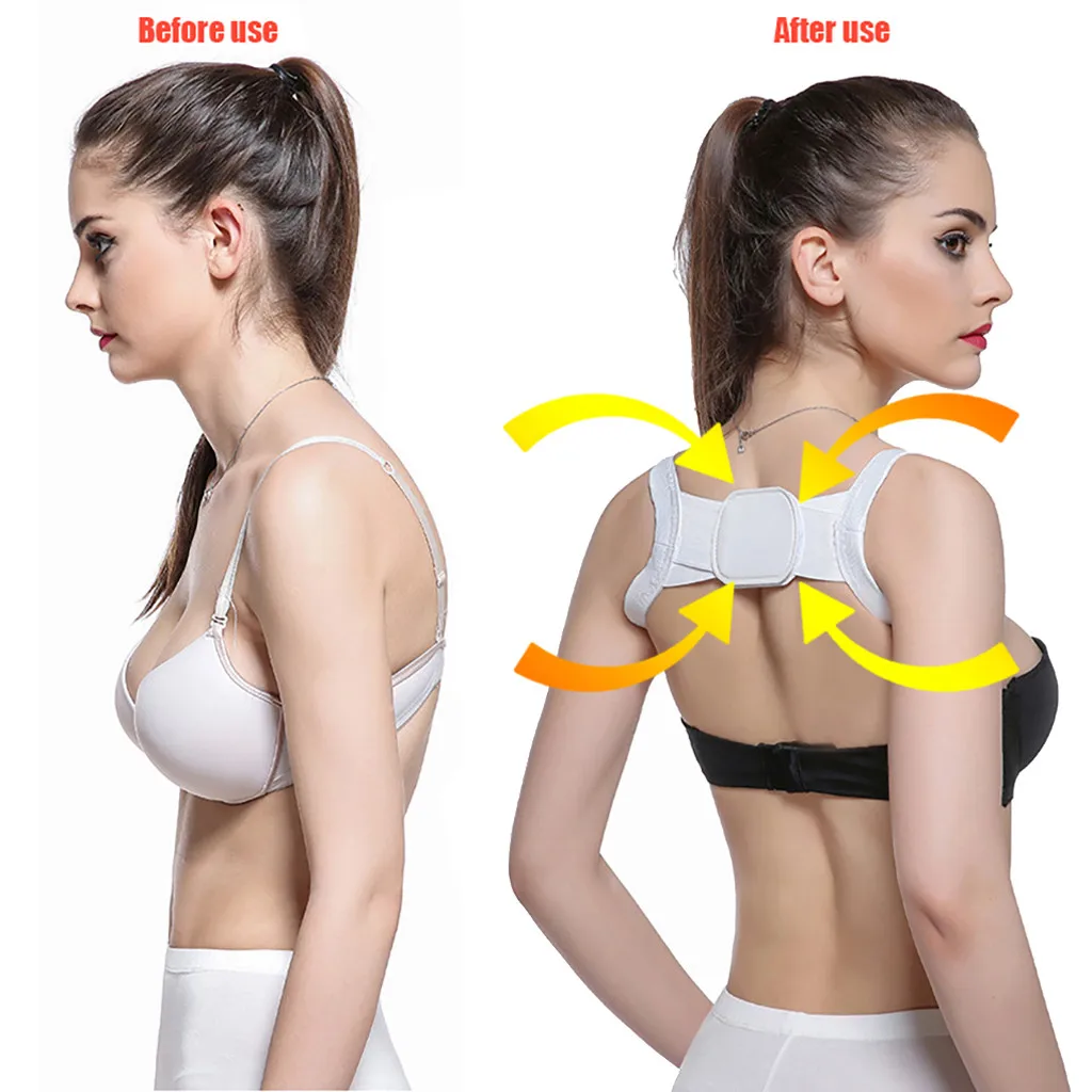 

Posture Corrector Device Comfortable Back Support Braces Shoulders Chest Belt
