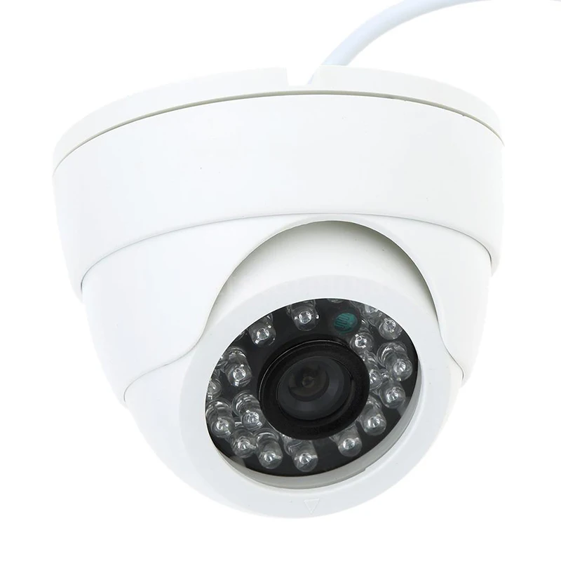 

FFYY-New 800TVL CCTV IR Color Security Camera Dome Video Wide Angle Indoor 24LED White