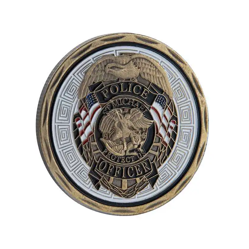 Ст-Майкл полицейский значок офицера патрон Святого памятные монеты художественные коллекционные монеты монета