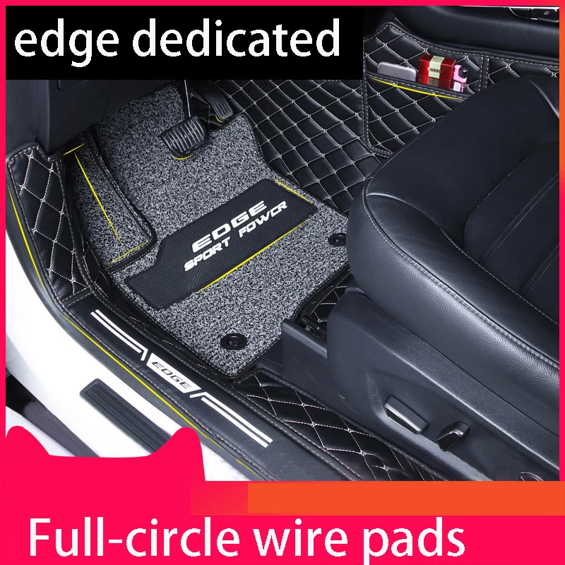 

auto foot Pads automobile Car floor mats Car Floor Pad Car Mat Heel Foot Mat Pedal For ford edge 2015 - 2019