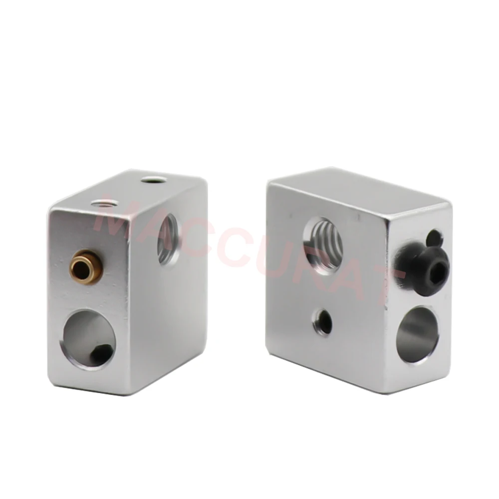 Reprap Makerbot MK7 MK8 Aluminium Heater Block for Print Head Hot End Heating Block 20*20*10 20x20x10 Mm for 3D Printer 3d printer hotend,3d printer parts