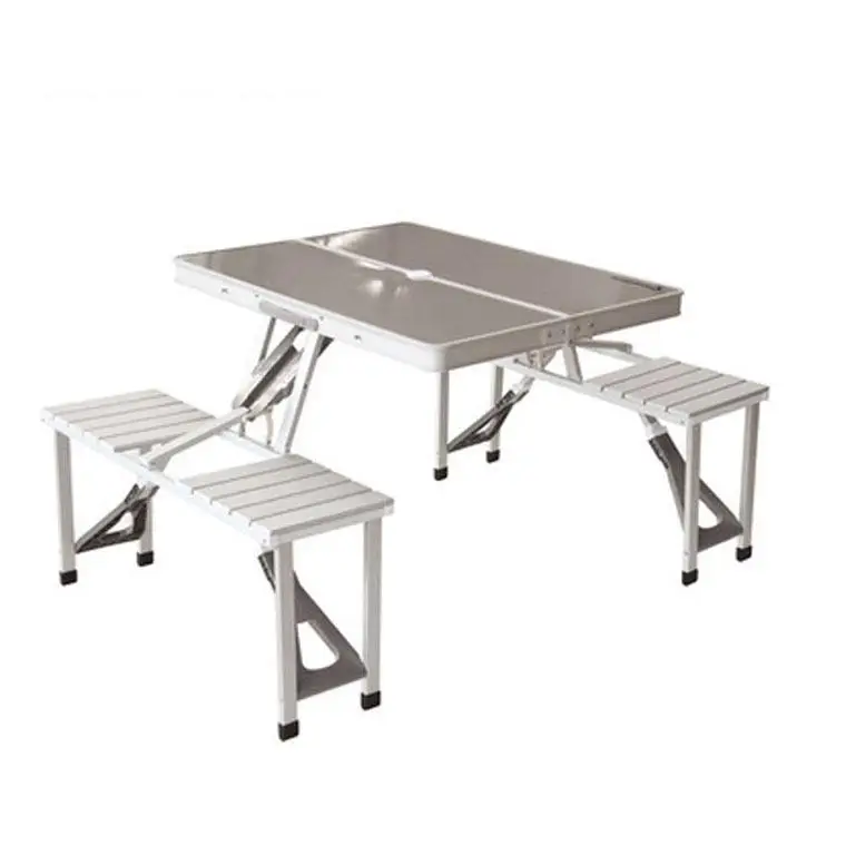 

Outdoor Folding Table Thickened Aluminum One-piece Table Folding Table Chair Portable Leisure Beach Picnic Table