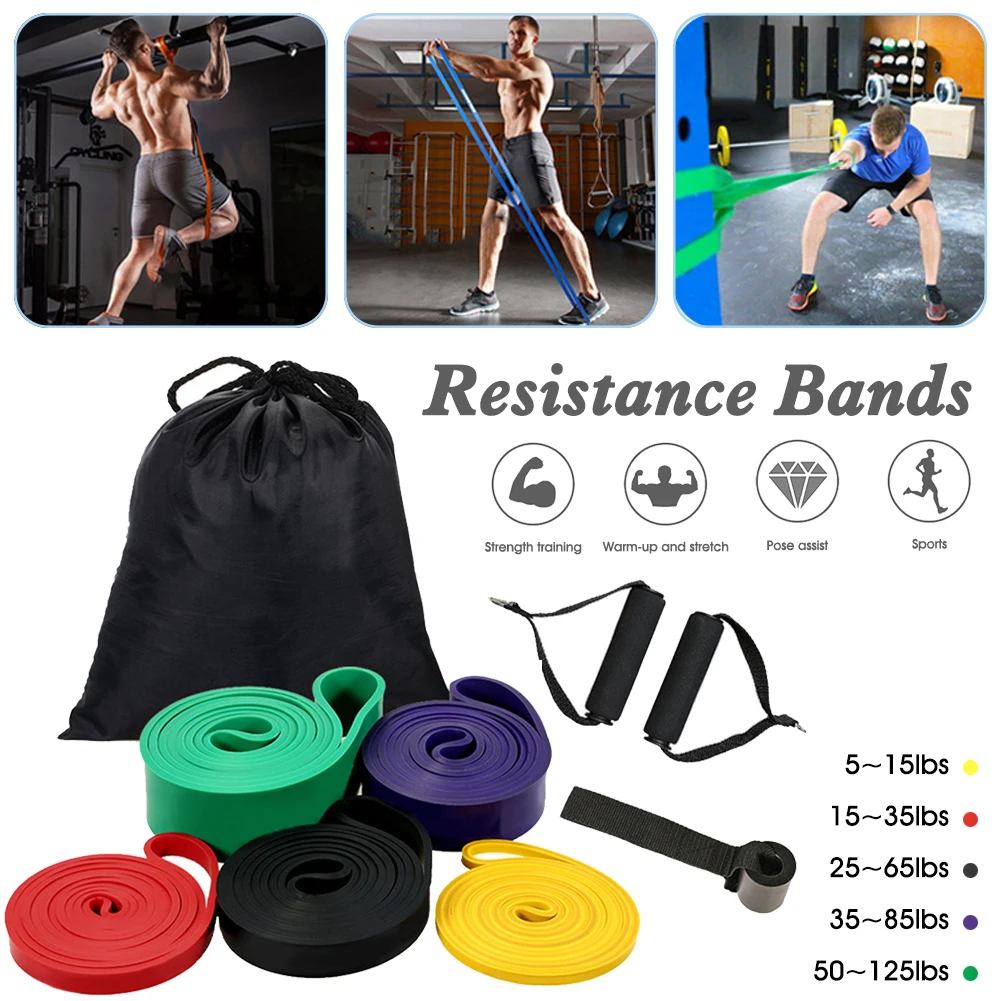 

Resistance Bands for Men Women Booty Thighs Exercise Resistance Loop with Door Anchor, Ankle Straps, for Home Fitness