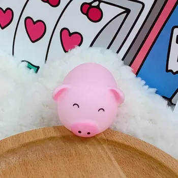

Hot Silicone Cartoon Soft Cute Pig Tricking Children Toys Venting Pig Squeezing Toy Venting Emotions Toy