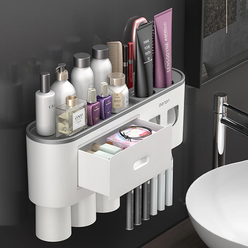https://ae01.alicdn.com/kf/H03a680f86276477eabc1c9f50676b0300/Wall-mounted-Toothbrush-Holder-With-2-Toothpaste-Dispenser-Punch-free-Bathroom-Storage-For-Home-Waterproof-Bathroom.jpg
