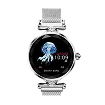 

Smart Color Screen Watch Female Aluminum Alloy Fashion Bracelet Heart Rate Peddle Call Reminder Bracelet