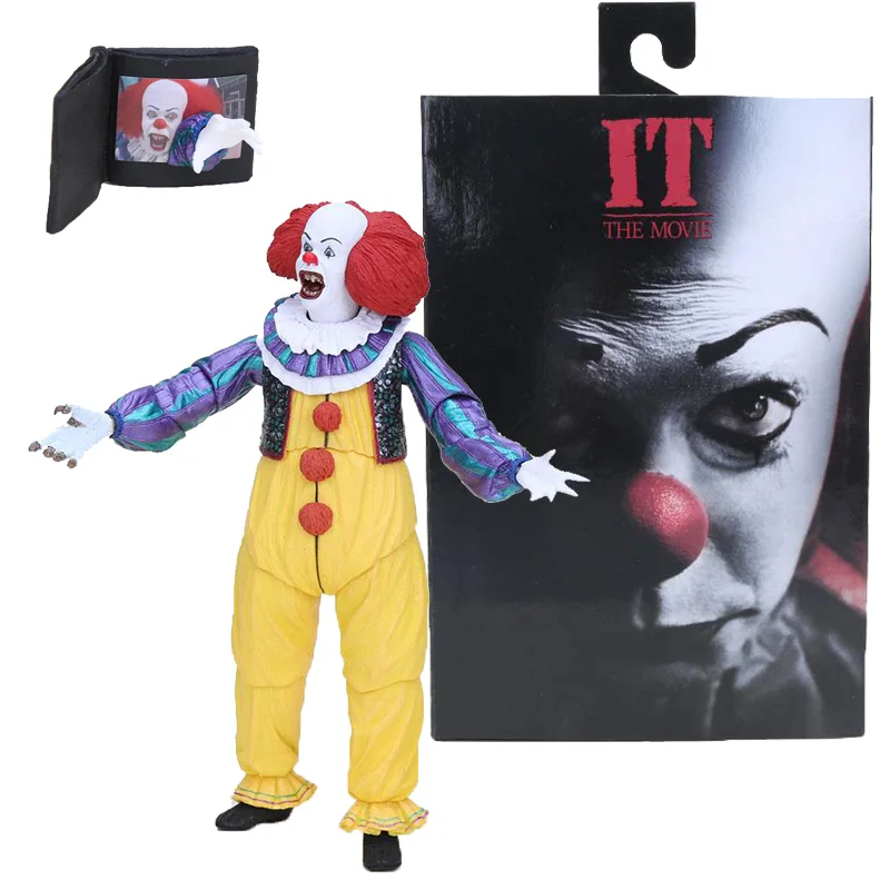 Экшн фигурка клоуна Neca It Pennywise Joker 1990 Stephen King neca игрушки кукла на Рождество